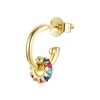 CERCEL din argint Colorful Latino Crystal Clip-Cercei >> Cercei din argint