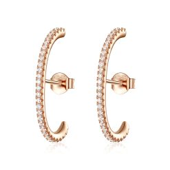 Cercei din argint Rose Gold Big Studs-Cercei >> Cercei din argint