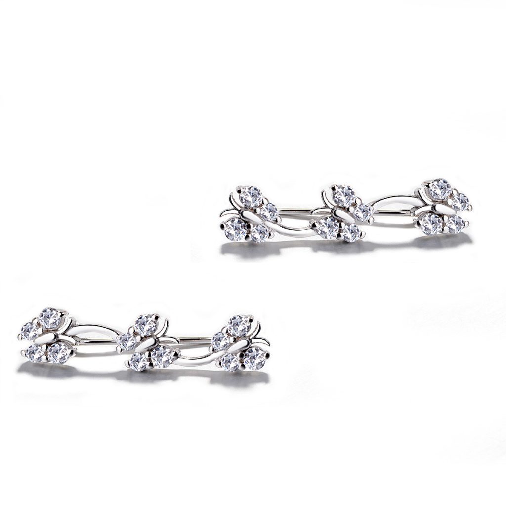 Cercei ear cuffs argint 925