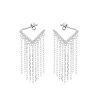 Cercei lungi argint 925