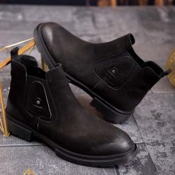 negre din piele 100% naturala - GH136-Ghete