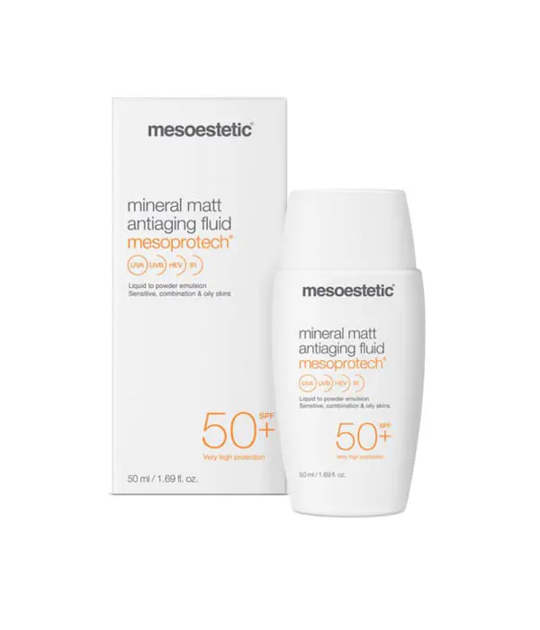 Mesoestetic SPF 50+ Mineral Matt Antiaging Fluid 50ml-Branduri-MESOESTETIC