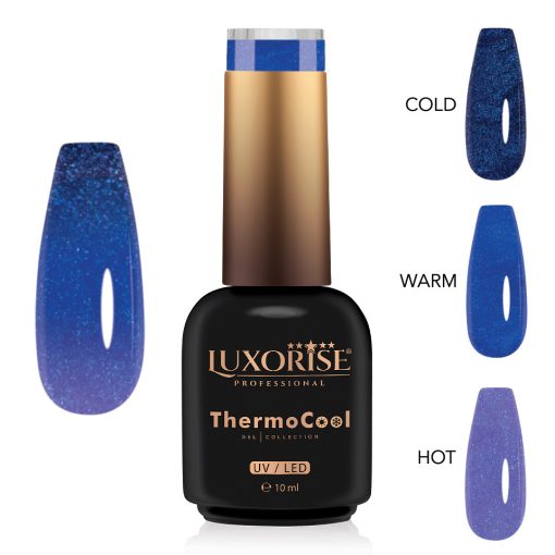 Oja Semipermanenta Termica 3 Culori LUXORISE ThermoCool - Couture Lavender 10ml-Oja Semipermanenta > Oja Termica LUXORISE