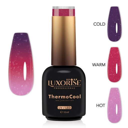 Oja Semipermanenta Termica 3 Culori LUXORISE ThermoCool - Dazzling Glimmer 10ml-Oja Semipermanenta > Oja Termica LUXORISE