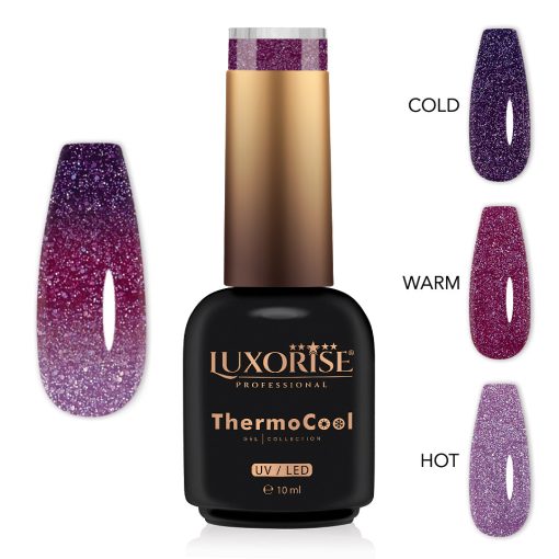 Oja Semipermanenta Termica 3 Culori LUXORISE ThermoCool - Glittering Girl 10ml-Oja Semipermanenta > Oja Termica LUXORISE