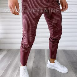 Pantaloni barbati casual regular fit grena B1749 10-3 E ~-Pantaloni > Pantaloni casual