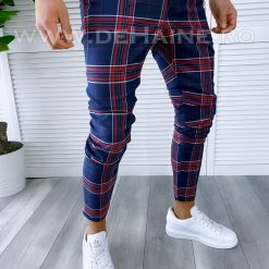 Pantaloni barbati casual regular fit in carouri B1546 9-4 e ~-Pantaloni > Pantaloni casual