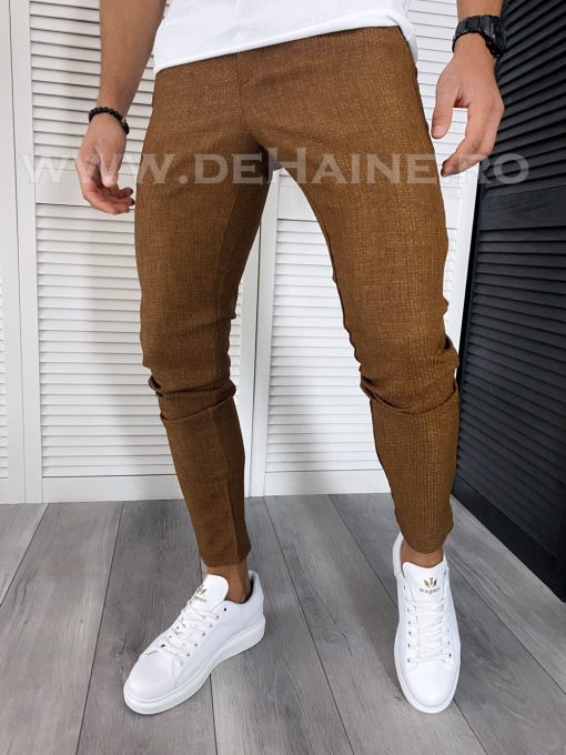 Pantaloni barbati casual regular fit maro B1769 E 10-2 ~-Pantaloni > Pantaloni casual