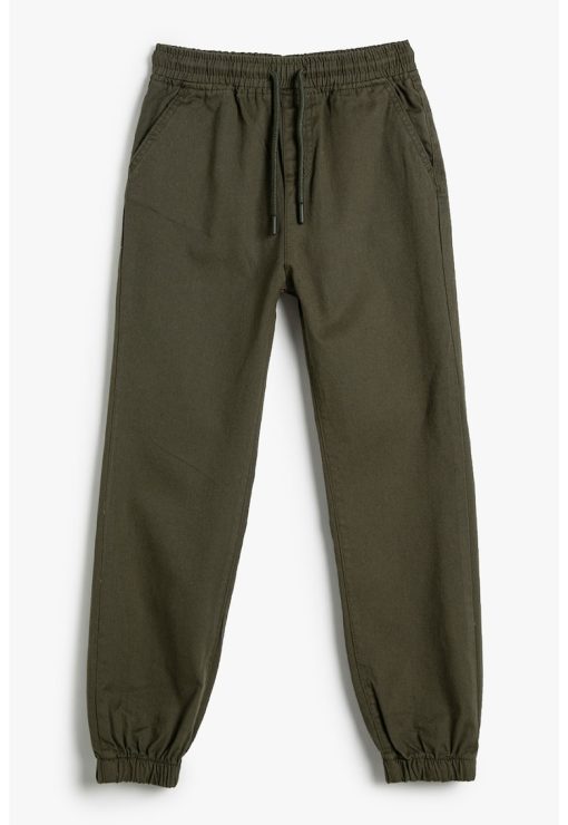 Pantaloni cu banda elastica si talie medie-BAIETI-IMBRACAMINTE/Blugi