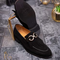 Pantofi Loafers de barbati negri din piele naturala Reginald P1458 2