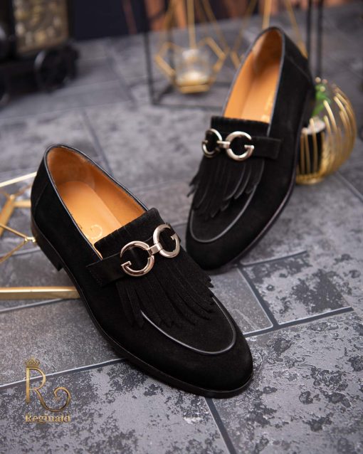 Pantofi Loafers de barbati negri