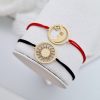 Set bratari - Charm Luna si Soare - Model disc de 15 mm - Argint 925 placat cu Aur Galben 18K-Valentine's Day >> Cadouri pentru CUPLU >> Noutati