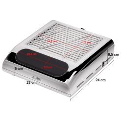 Aspirator Praf Unghii 80W SmartPRO Ultra LUXORISE Silver 2