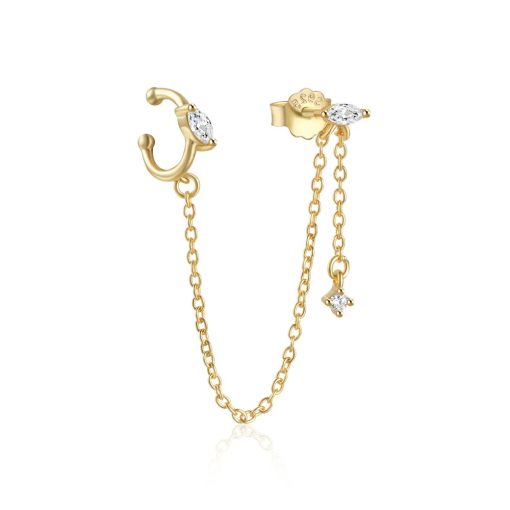 Cercel ear cuff argint 925