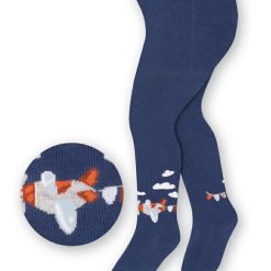 Ciorapi bebelusi bumbac jeans cu avioane Steven S071-174-COPII
