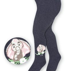 Ciorapi bebelusi bumbac jeans cu elefant Steven S071-345-COPII