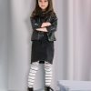 Dresuri copii albi in dungi Knittex Wednesday 40 den-COPII