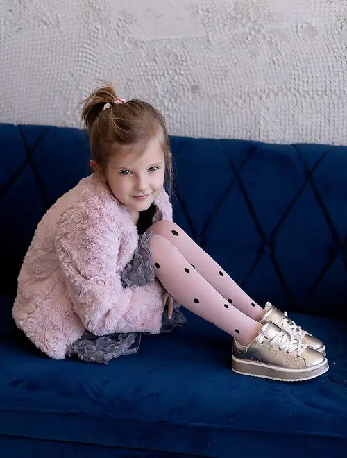 Dresuri copii cu model buline Knittex Gosia 40 den-COPII