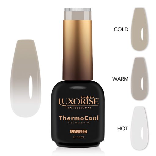 Oja Semipermanenta Termica 3 Culori LUXORISE ThermoCool - Cashmere Love 10ml-Oja Semipermanenta > Oja Termica LUXORISE