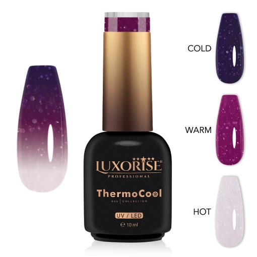 Oja Semipermanenta Termica 3 Culori LUXORISE ThermoCool - Radiant Princess 10ml-Oja Semipermanenta > Oja Termica LUXORISE