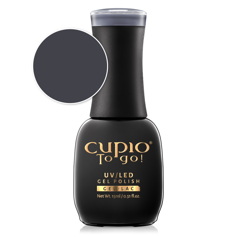 Oja semipermanenta Dark Grey 15ml-Oje Semipermanente-Culori fara sclipici