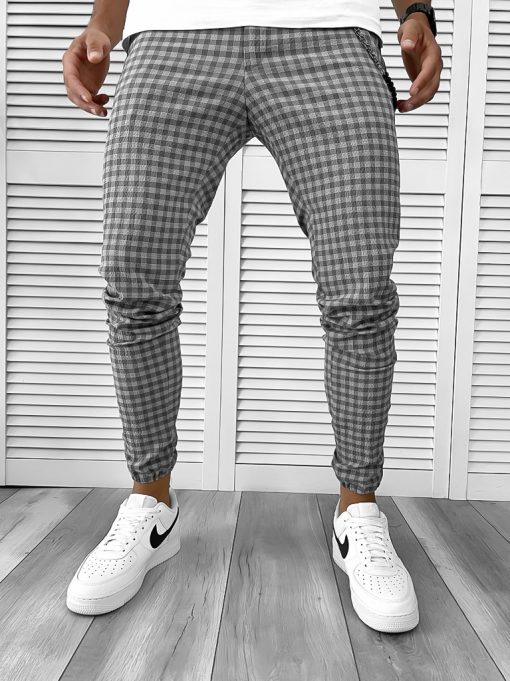 Pantaloni barbati casual in carouri 1033-Pantaloni > Pantaloni casual