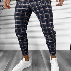 Pantaloni barbati casual regular fit bleumarin B7941 15-4 E ~-Pantaloni > Pantaloni casual