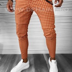 Pantaloni barbati casual regular fit carouri B1880 20-2 e ~-Pantaloni > Pantaloni casual