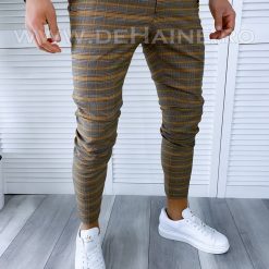 Pantaloni barbati casual regular fit in carouri B1740 8-5 E~-Pantaloni > Pantaloni casual