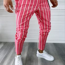Pantaloni barbati casual regular fit in dungi B1742 22-5 E~-Pantaloni > Pantaloni casual