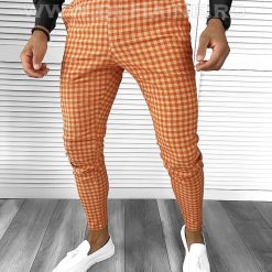 Pantaloni barbati eleganti carouri B1880 20-2 e ~-Pantaloni > Pantaloni eleganti