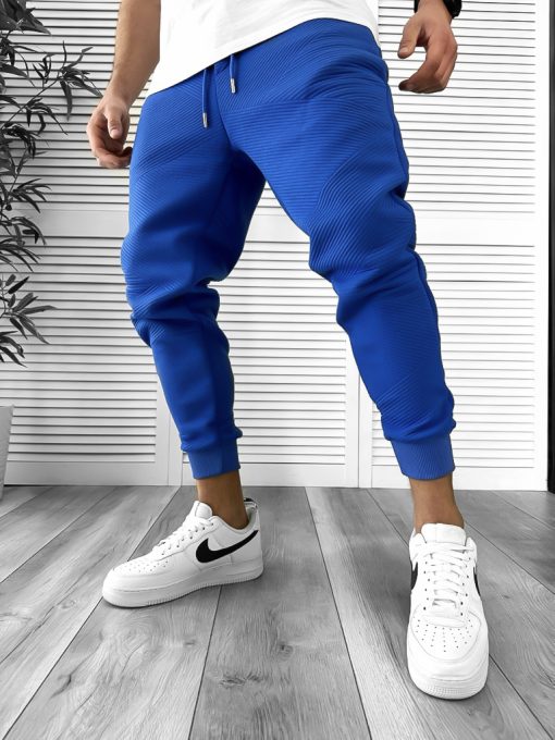 Pantaloni de trening albastri conici 041 43-3.2-Pantaloni > Pantaloni de trening