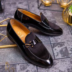 Negru catifea - P1537-Pantofi