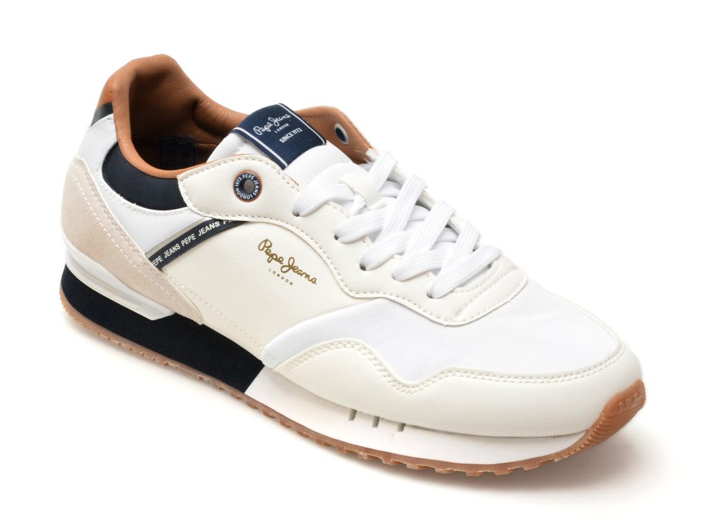 Pantofi sport PEPE JEANS albi