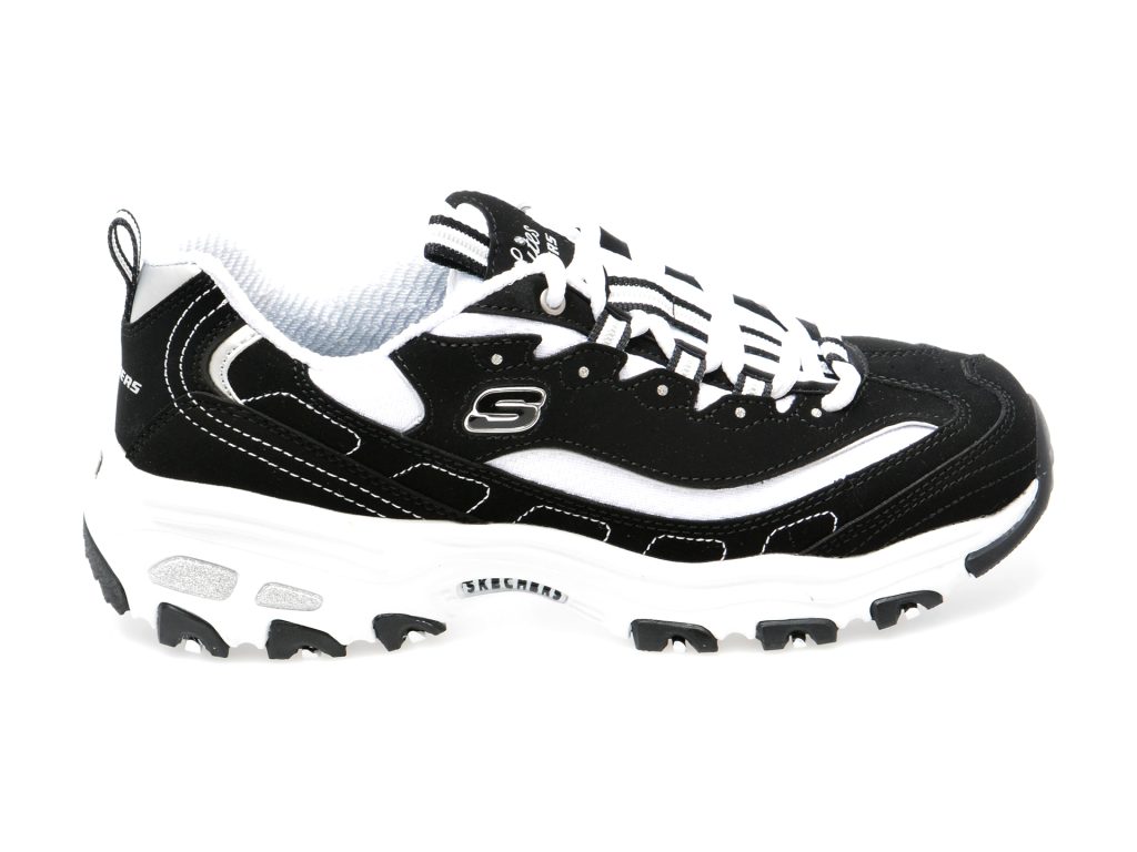 Pantofi sport SKECHERS alb-negru