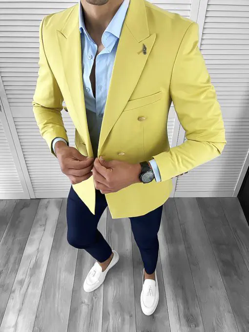 Sacou barbati slim fit 1039 Y15-Sacouri barbati