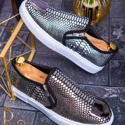 Piele șarpe argintie – AD214-Adidasi/Tenisi