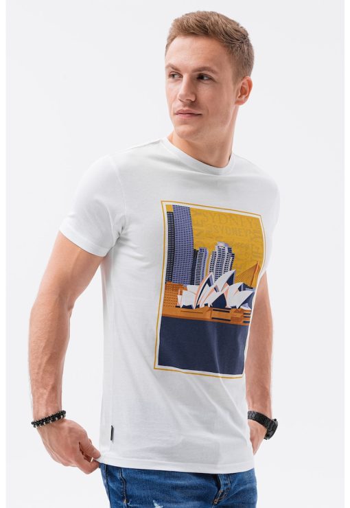 Tricou de bumbac cu imprimeu - Sydney-BARBATI-IMBRACAMINTE/Tricouri si maiouri