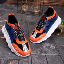 Adidasi Sport barbatesti talpa inalta cu siret multicolor – AD601 2