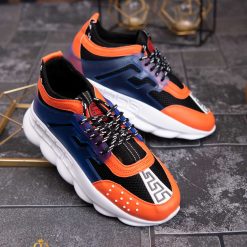 Adidasi Sport barbatesti talpa inalta cu siret multicolor – AD601 3