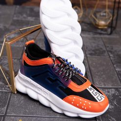 Adidasi Sport barbatesti talpa inalta cu siret multicolor – AD601 4