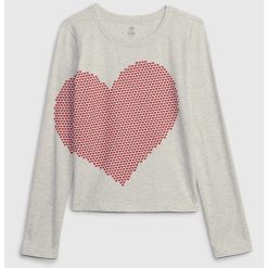 Bluza din bumbac organic cu imprimeu cu inimi-FETE-IMBRACAMINTE/Bluze