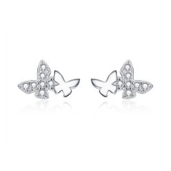 Cercei din argint Elegant Butterfly-Cercei >> Cercei din argint