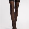 Ciorapi cu model si banda adeziva Fiore Dolcezza 20 den-FEMEI