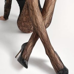 Ciorapi mesh cu model floral Marilyn Charly Z11-FEMEI