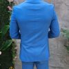 Costum de barbati albastru: Sacou si Pantalon - C4655-Costume