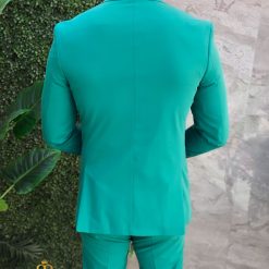 Costum de barbati verde: Sacou si Pantalon - C4657-Costume