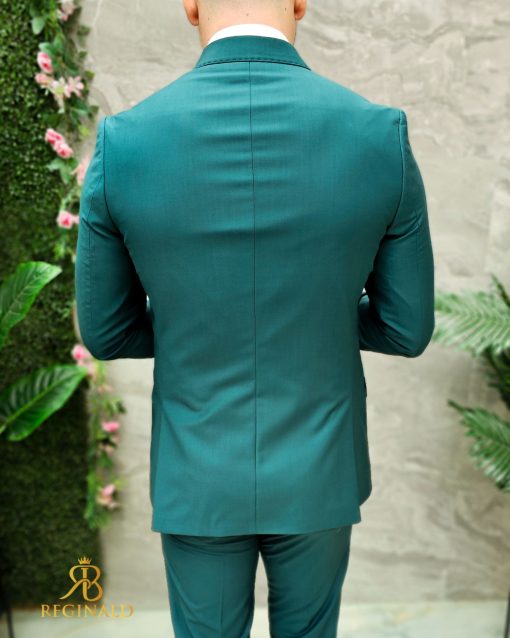 Costum de barbati verde: Sacou si Pantalon - C4667-Costume