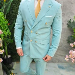 Costum de barbati verde menta Sacou si Pantalon C4659 1