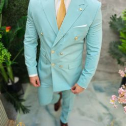 Costum de barbati verde menta Sacou si Pantalon C4659 2
